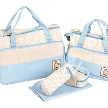 Promition! Пять частей Детская плечо Сумки для подгузников Прочный подгузник сумка Мумия Мать младенца сумка/Детские Сумки для мамы