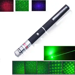 5 мВт красный/синий/зеленый лазерный яркий указатель 500 м лазерный прицел Профессиональный лазер лазерная указка без 2 * AAA батарея для