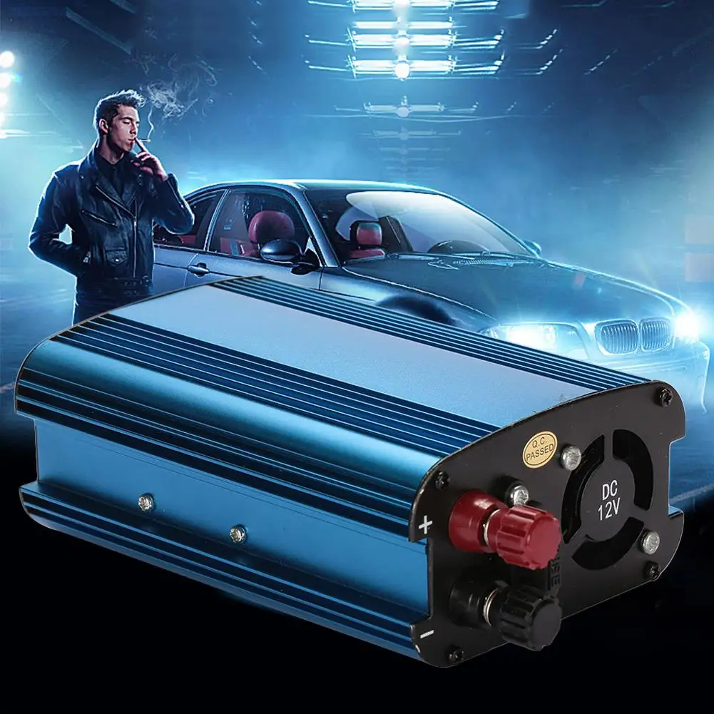 

Car Inverter Power Inverter Durable Car Converter Automobile Fan 12V To 220V 1600W Convenient Overvoltage Protection Actual