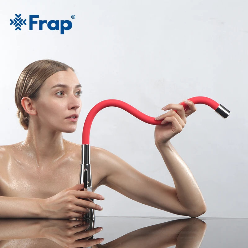  Frap New Arrival 7-color Silica Gel Nose Any Direction Rotation Kitchen Faucet Cold and Hot Water M - 32775479605