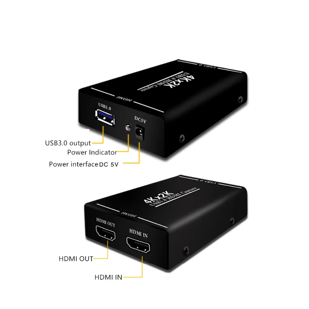 4 K* 2 K USB3.0 захват hd-видео с поддержкой HDMI к HDMI кольцо выход HD capture карты для PS4 переключатель xbox OBS игра в прямом эфире коробка EC289