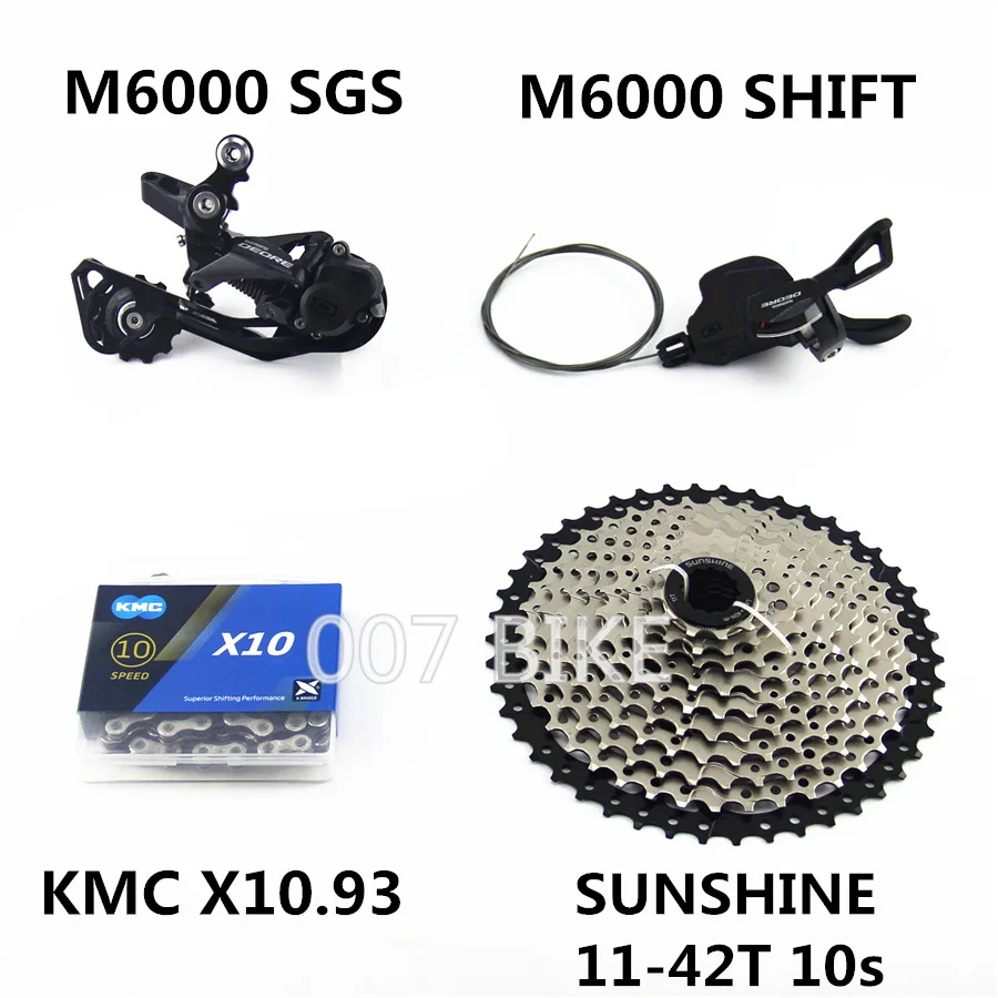 Deore M6000 Groupset Mtb горный велосипед 1x10 speed 11 42t задний переключатель рычага