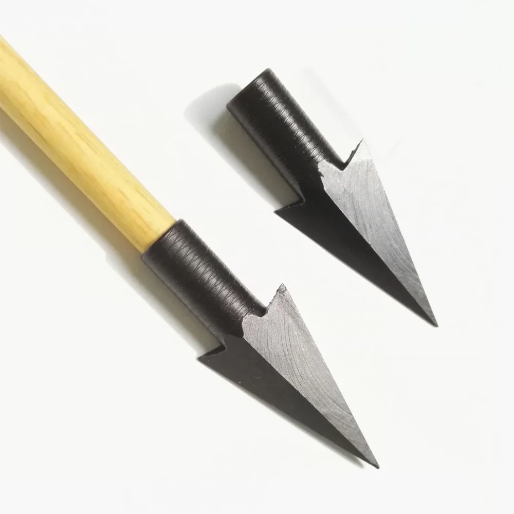 6pcs Archery Arrow Broadhead Alloy Steel Arrow Tips Crossbow Shooting