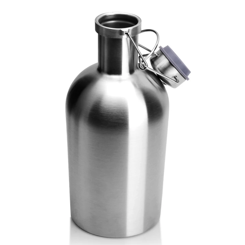 2L 64OZ Stainless steel Vacuum Double Wall Insulated Beer Growler beer bottle home brew (3)