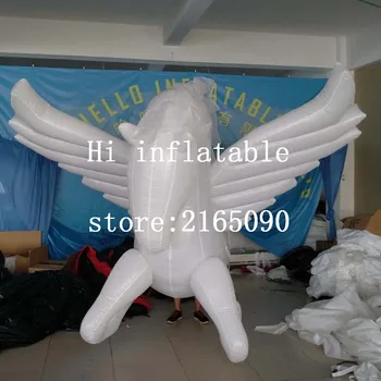 

parade white inflatable walking flying horse