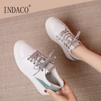 

Shoes Woman Leather Sneakers Women Platform Shoes Leopard Fashion Sneakers 2020 4.5cm