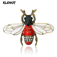 Винтажная Милая пчела, стразы, насекомое, брошь с кристаллом, ювелирные изделия, эмалированные булавки и броши для женщин, Свадебная вечеринка, булавка для воротника