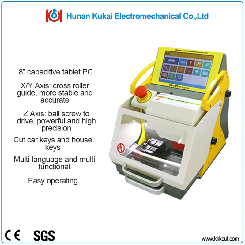 

Kukai Key Copy Machine Manufacturers Car Key Cutting Machine Latest Version SEC-E9 Ship from China Upgrade 2019 Locksmith Tools
