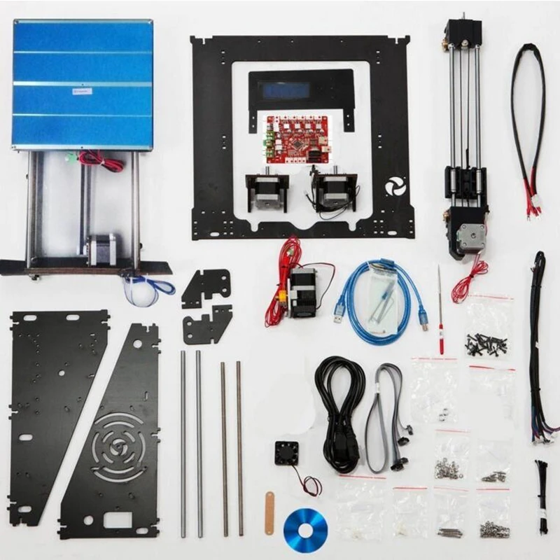 Zrprinting 2020 3D принтеры обновлен полный качество высокая точность Reprap Prusa i3 DIY ЖК