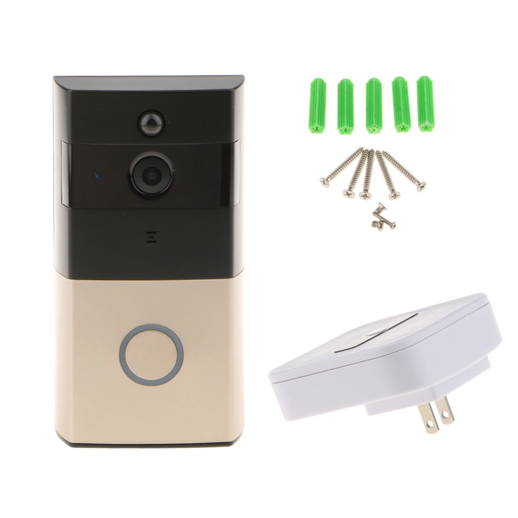 

Wifi Security Camera Video Doorbell, Smart Doorbell 720P HD Real Time Door Chime US