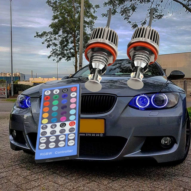 1 Pair High Quality RGBW Multicolor Colorful H8 Led Marker Angel Eyes Kit  For Bmw E60 E61 With IR Cntrol Canbus No OBC Error 12V - AliExpress