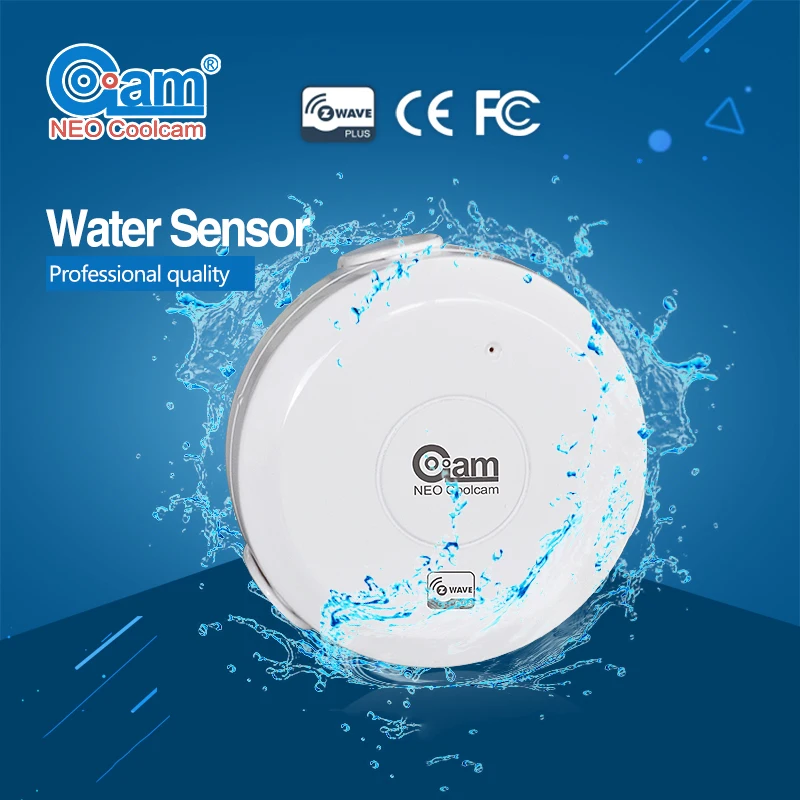 

NEO COOLCAM US Version Z-wave Home Automation Flood Waterproof Sensor Compatible 300 Series And 500 Series