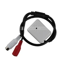 Security Wide Range Adjustable Covert CCTV Microphone Mic RCA