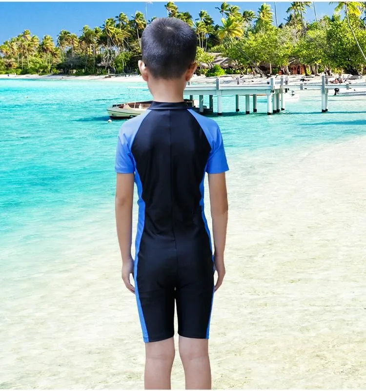 Детский купальный костюм для дайвинга для мальчиков и девочек, гидрокостюм, купальный костюм с коротким рукавом, детские летние костюмы для серфинга лосины, одежда