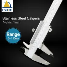 Buy 0-150mm Inch/Metric Integral Precise Stainless Steel Vernier Caliper Gauge Micrometer Professional Measuring Tools