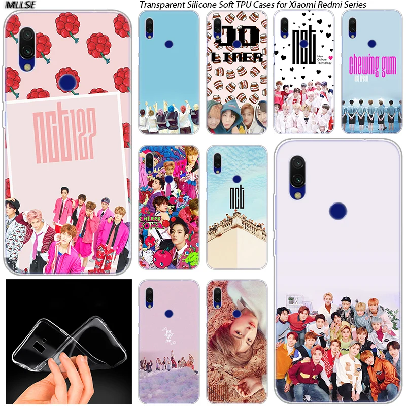 Горячий NCT 127 Kpop мальчик Мягкий силиконовый чехол для Xiaomi Redmi K20 7 7A 5 5Plus 6 6A S2 Note 8 Pro