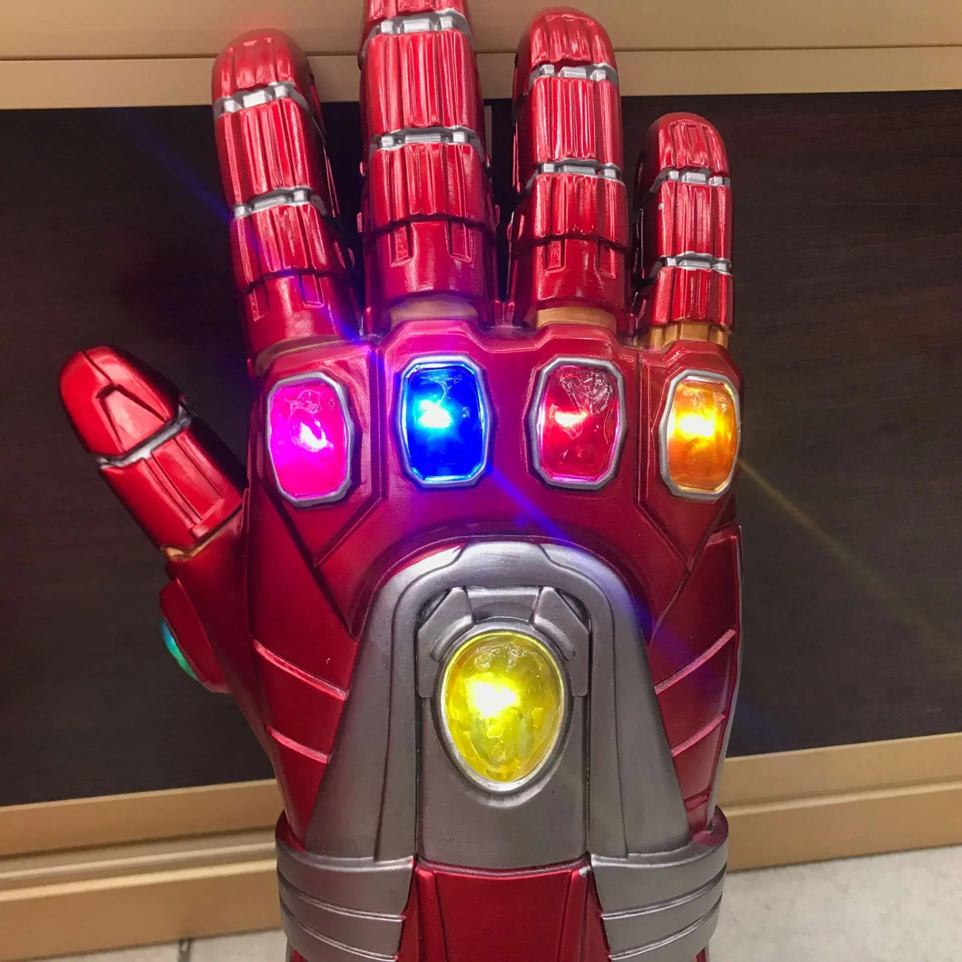40 см Мстители Endgame Железный человек NANO GAUNTLET особенности дышащие светодиодные