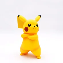 Buy Cute Angry Pikachu PVC 18cm Action Collectibal Figure Pikachu Collection Model Toys Children Gift Free Shipping Free Shipping
