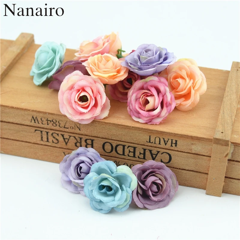 Artificial Flowers Wedding Decorations | Mini Artificial Rose Decoration -  100pcs - Aliexpress