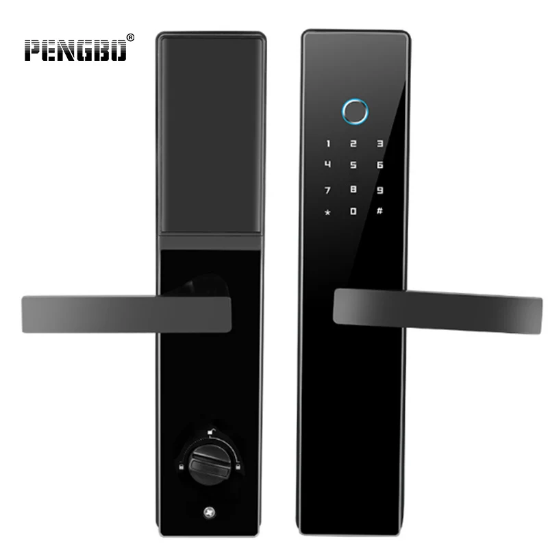 PENGBO блокировка отпечатков пальцев, безопасность Умный Замок с Wi-Fi приложение Пароль RFID разблокировка, дверной замок электронные гостиницы