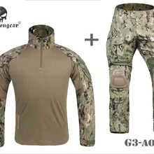 Airsoft BDU Gen3 боевая униформа EMERSON тактическая рубашка и брюки наколенники AOR2 EM8596 EM9351AOR2