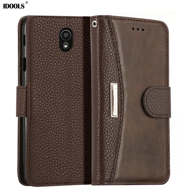 Best Offers IDOOLS Case For Samsung Galaxy J5 2017 J530F EU Version Vintage PU Leather J5 2017 EU Version Wallet Covers Phone Bags Cases
