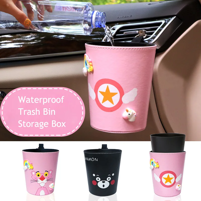 

Inner Car Seat Back Headrest Storage Pocket Holder with Clip and Hooks Vehicle Air Vent Organizer Box