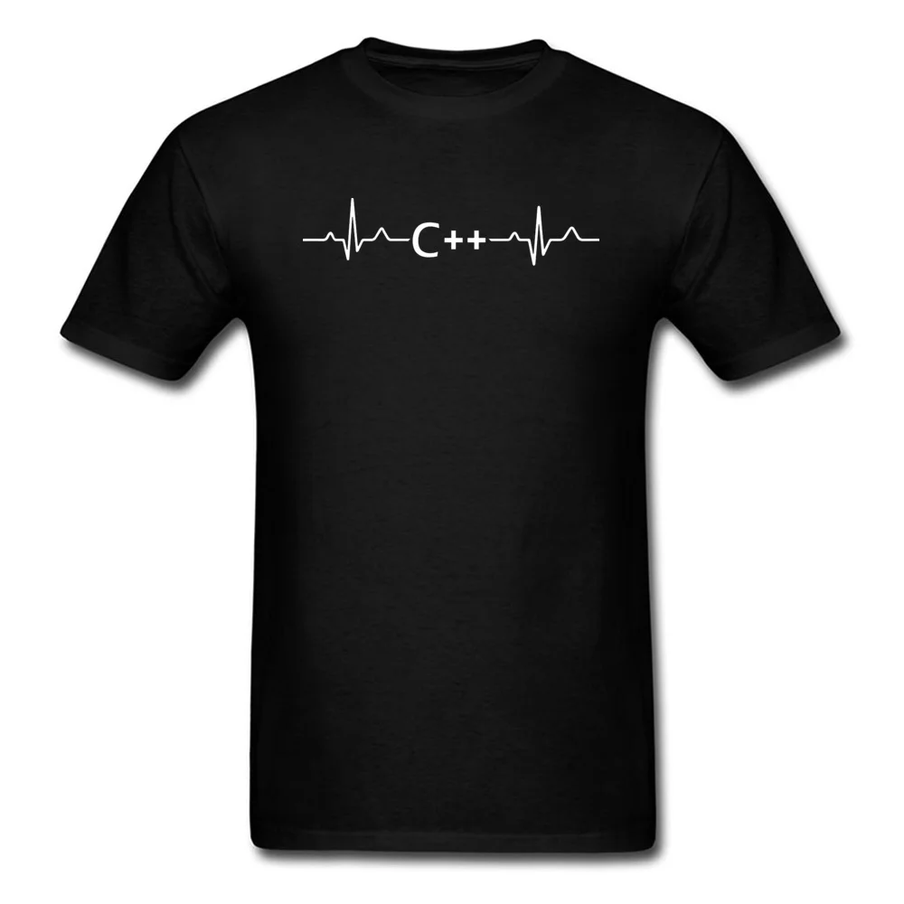

Programming Heartbeat C Lauguage Hacker T Shirt Science Programmer Jave Men Summer Short Sleeve Cotton Tshirt Unique Tops & Tees