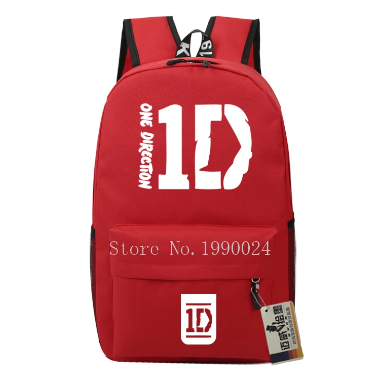 Подростковые Сумки One Direction 1D для мальчиков и девочек, Мультяшные рюкзаки, Детские рюкзаки из ткани Оксфорд, Детские рюкзаки, дорожные сумки, Mochila Feminina