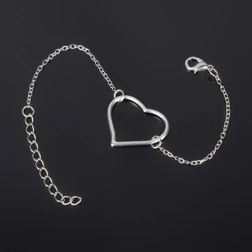 Simple Style Silver Plated Charm Bracelet Jewelry Gift Wedding Banquet Wholesale Top Quality 1 D2 2