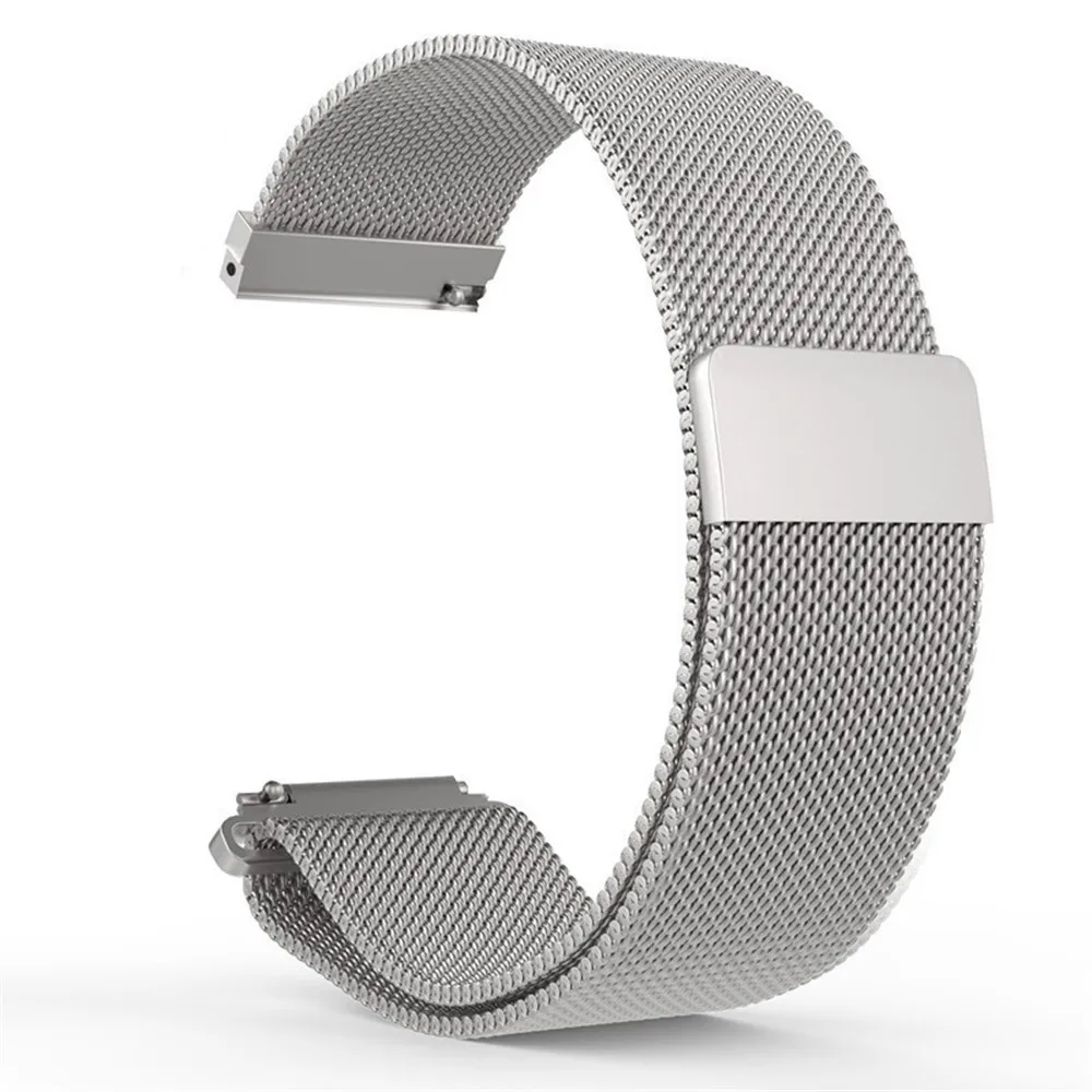 22 мм Milanese Loop Магнитная Нержавеющая сталь часы ремешок для Xiaomi Huami Amazfit молодежи бит Smart ремешок на запястье браслет