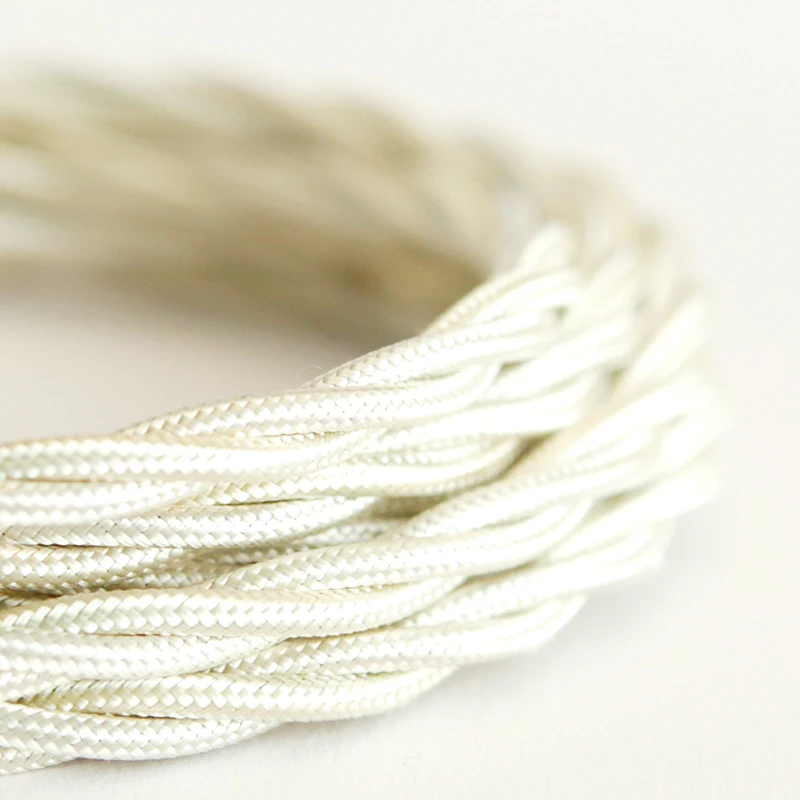 Buy Twisted Braided lamp wire Cloth Cotton Fabric