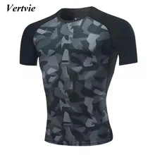 Vertvie мужской спортзал фитнес бег футболки дышащая быстросохнущая Корзина мяч тренировка для мужчин с коротким рукавом спортивная футболка