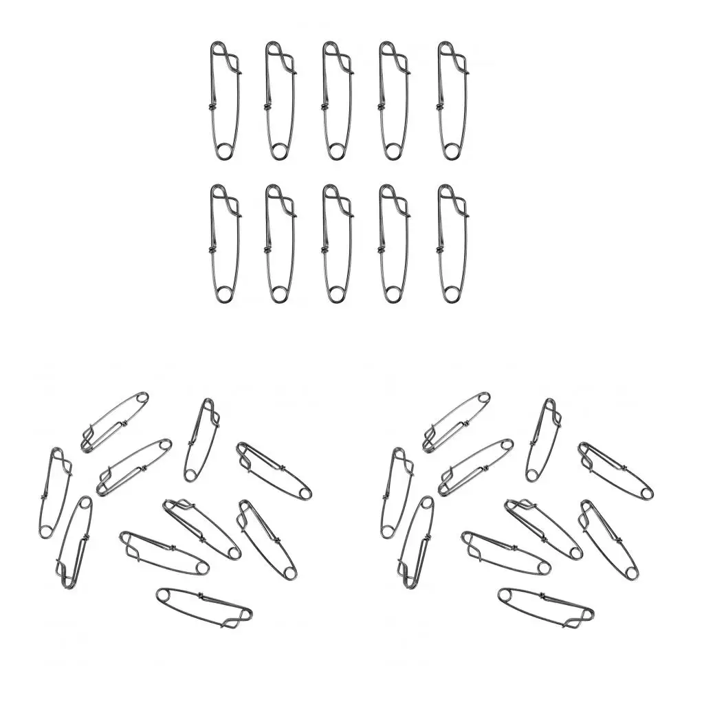 10 Pieces Stainless Steel Longline Branch Hanger Snap Float Line Tuna Clip 60m /80mm/100mm 3 Sizes for Choose