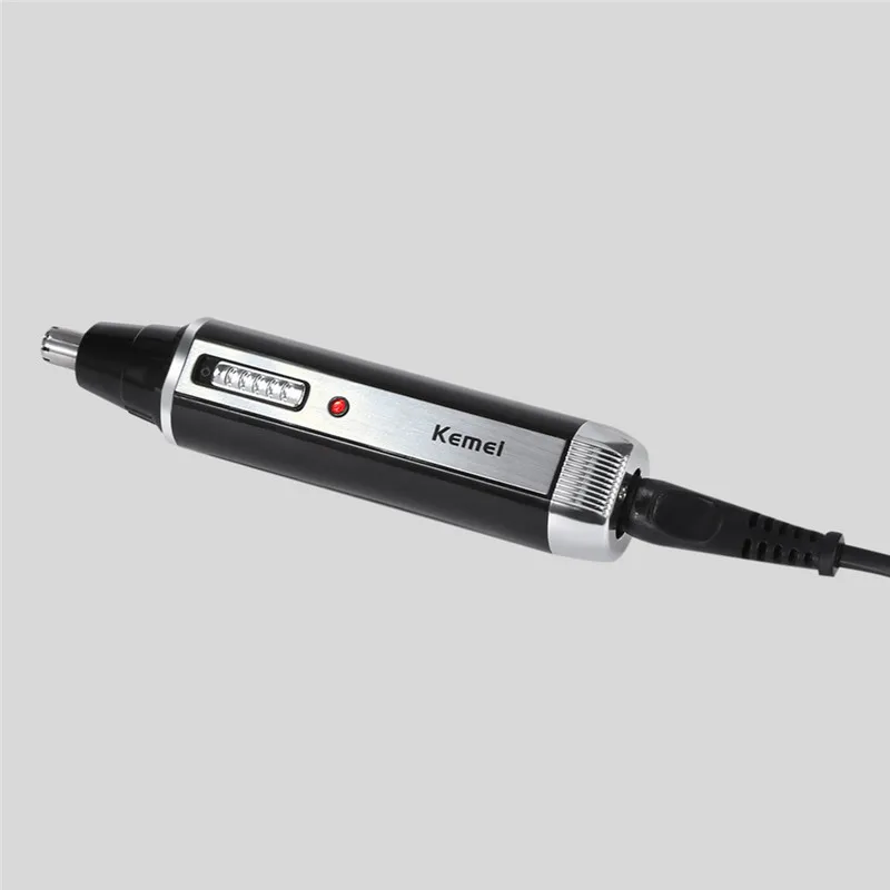 Kemei Электрический перезаряжаемый триммер для волос в носу с ушками, портативный триммер для бритва для бровей, набор ножей, не моющийся, безопасная машинка для стрижки волос, ЕС