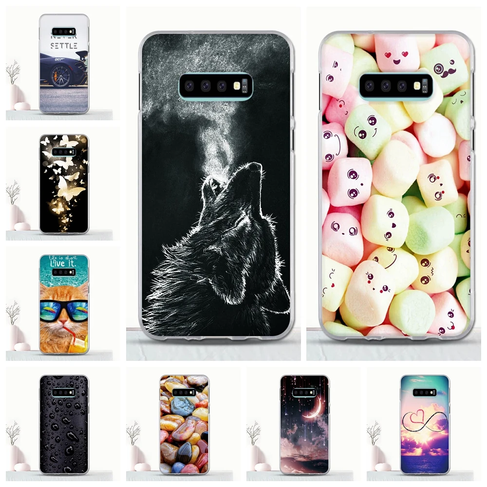3D рельефный принт для Samsung Galaxy S10e силиконовый чехол S10 телефона бампер Plus