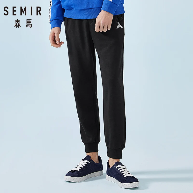 

SEMIR Men Joggers Sweatpants Pull-on Pants Sport Pants with Elastic Drawstring Waistband in Soft Cotton Streetwear for Spring