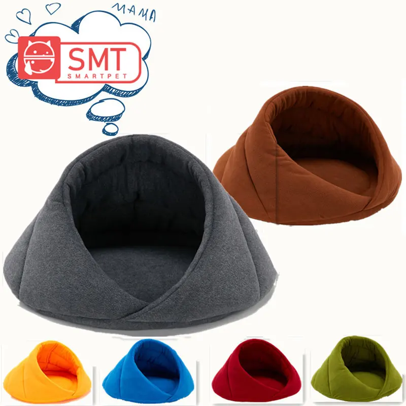 

SMARTPET Polar Fleece Pet Cat Cave House Puppy Kitten Sleeping Bag Comfortable Soft Small Dog Kennel Bed Winter Pet Nest