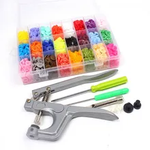 

Hoomall 360PCs Resin Buttons With Tool Pliers Buttons For Clothes Needlework Sewing U Shape Press Machine Sewing Tools DIY Craft