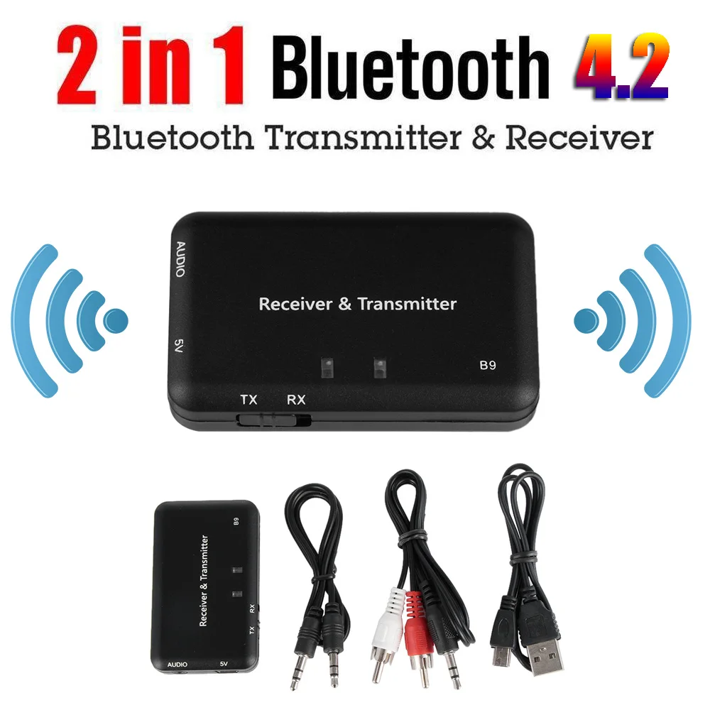 Новинка 2 в 1 беспроводной Bluetooth аудио адаптер Bluetooth аудио передатчик и приемник 3,5 мм стерео аудио плеер Micro USB