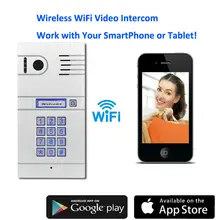 WiFi Wireless Video Door Phone System Wireless Control IP Camera Video Intercom Remote Control Smart Doorbell via Smartphones
