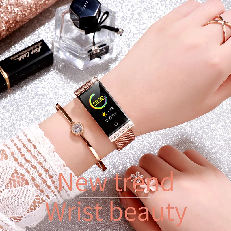 Waterproof Couples' Smart Bracelet Fitness Smart Watch 24 Hours Ongoing Heart Rate Monitor Tracker Wristband Pedometer