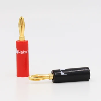 

8 Pcs B429G Nakamichi ust Banana Plug Connector 24K Gold Plated speaker cable plug
