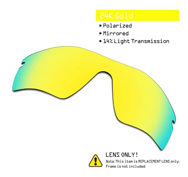 SmartVLT поляризованные Сменные линзы для солнцезащитных очков с радаром в стиле Оукли-несколько вариантов - Цвет линз: 24K Gold-ShieldCoat