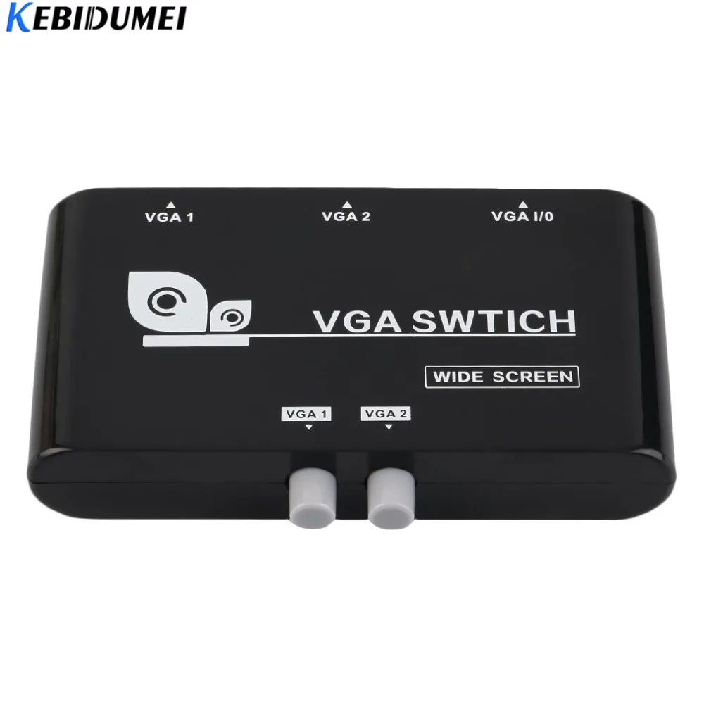 Переключатель kebidumei 2 в 1 оригинальный VGA/SVGA ручной для ЖК-ПК высокое качество |