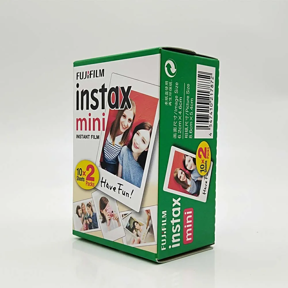 20 листов Fujifilm Instax Mini 8 9 белая кромка пленка для камеры Instant Mini 9 8 8+ 7 s 25 70 90, 3 дюйма пленка фотобумага