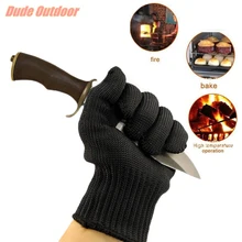 Охота на открытом воздухе 2 шт защита порезостойкие тактические перчатки порезные перчатки стальной проволоки Мясник порезостойкие перчатки