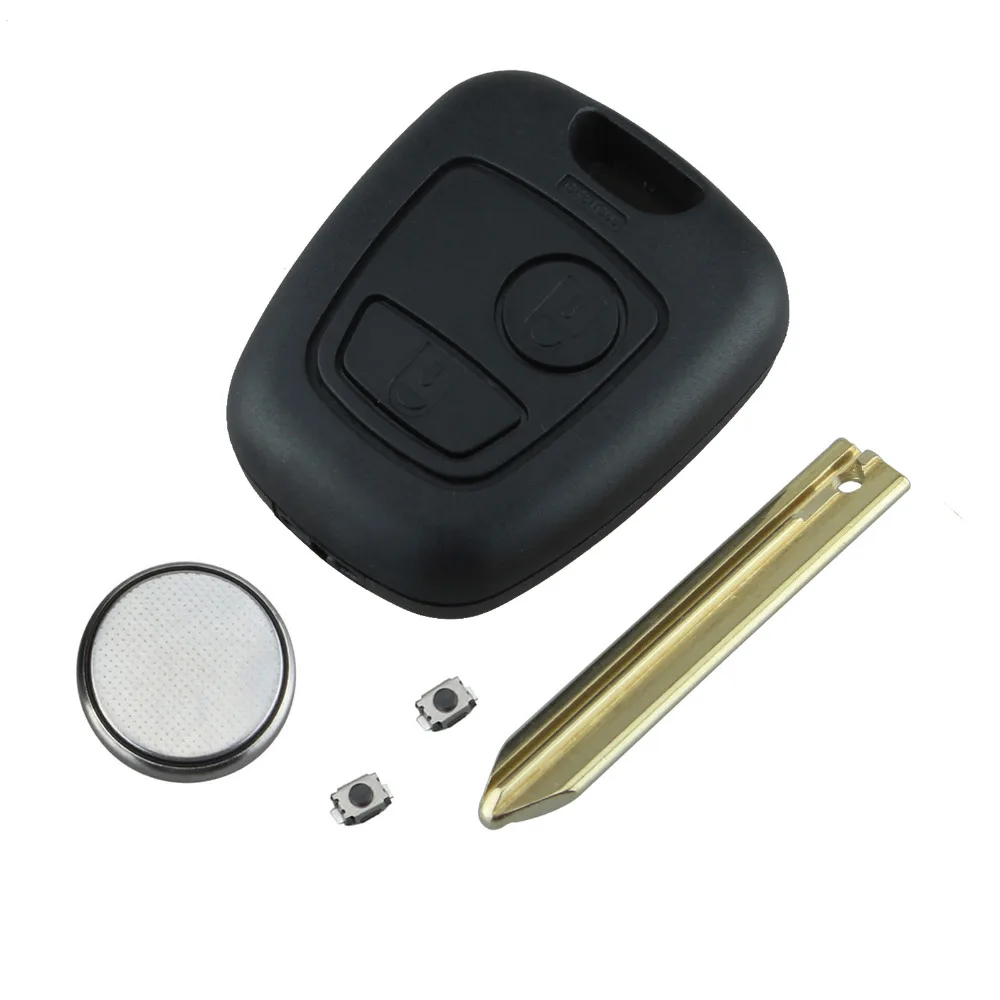2 кнопки Uncut Blade дистанционный Автомобильный ключ наклейка на машину чехол оболочка для CITROEN SAXO Berlnigo Xsara Picasso ремонт оболочки ключа крышка