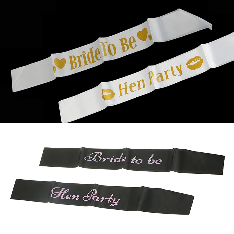 1pcs  Satin Bride To Be Team Bride Tribe Sash Wedding Bachelorette Party Sashes Vintage Wedding Bridal Shower Decorations