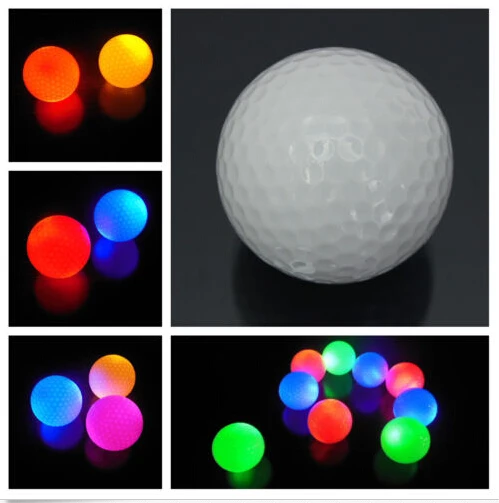

Gmarty 1Pc Nice Light-up Flashing Night Light Glowing Fluorescence Golf Balls Golfing